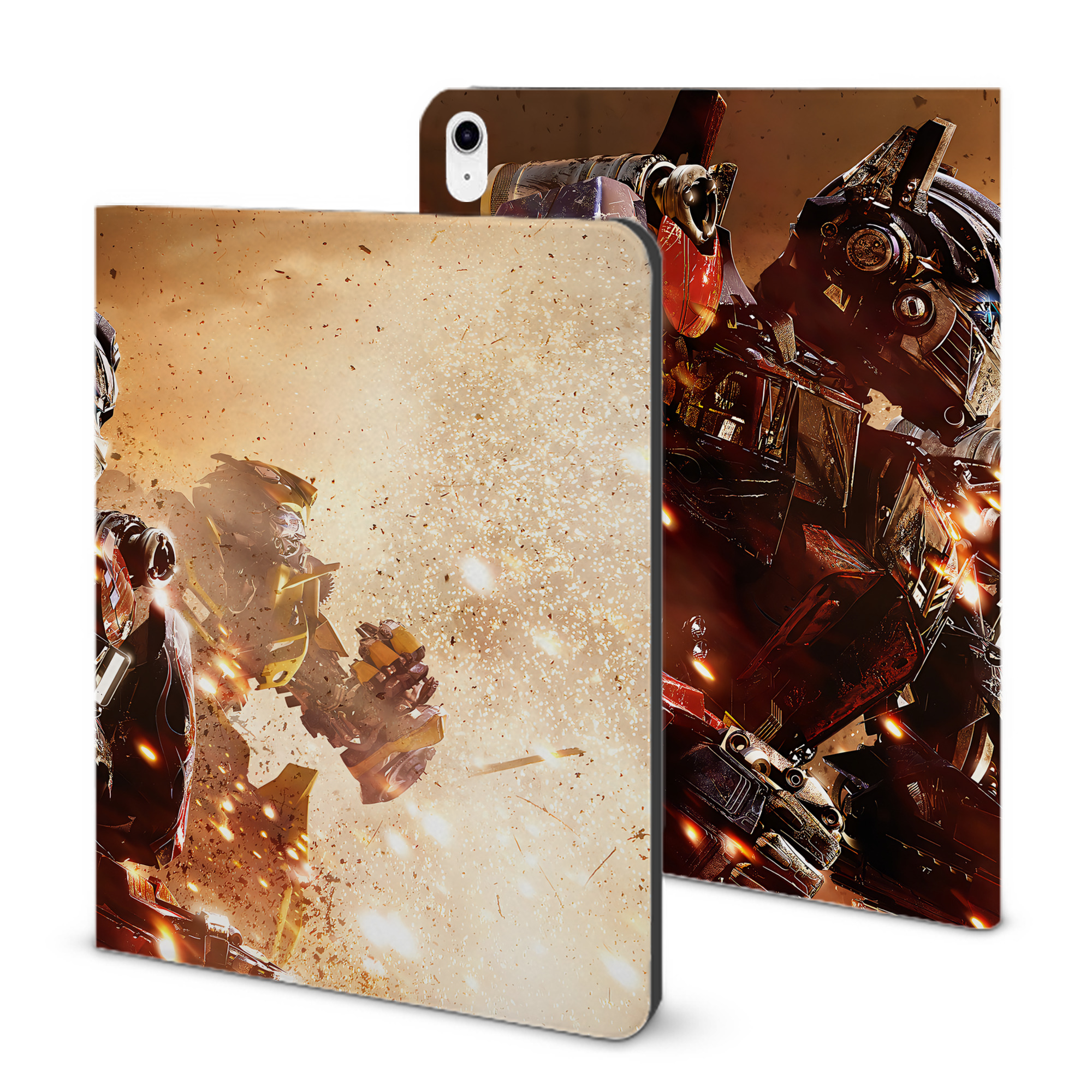 （画像用） Transformers トランスフォーマー IPad ケース ブック型 PUレザー TPU 耐衝撃 軽量 薄型 ペン収納なし 全面保護 IPad 各モデル対応